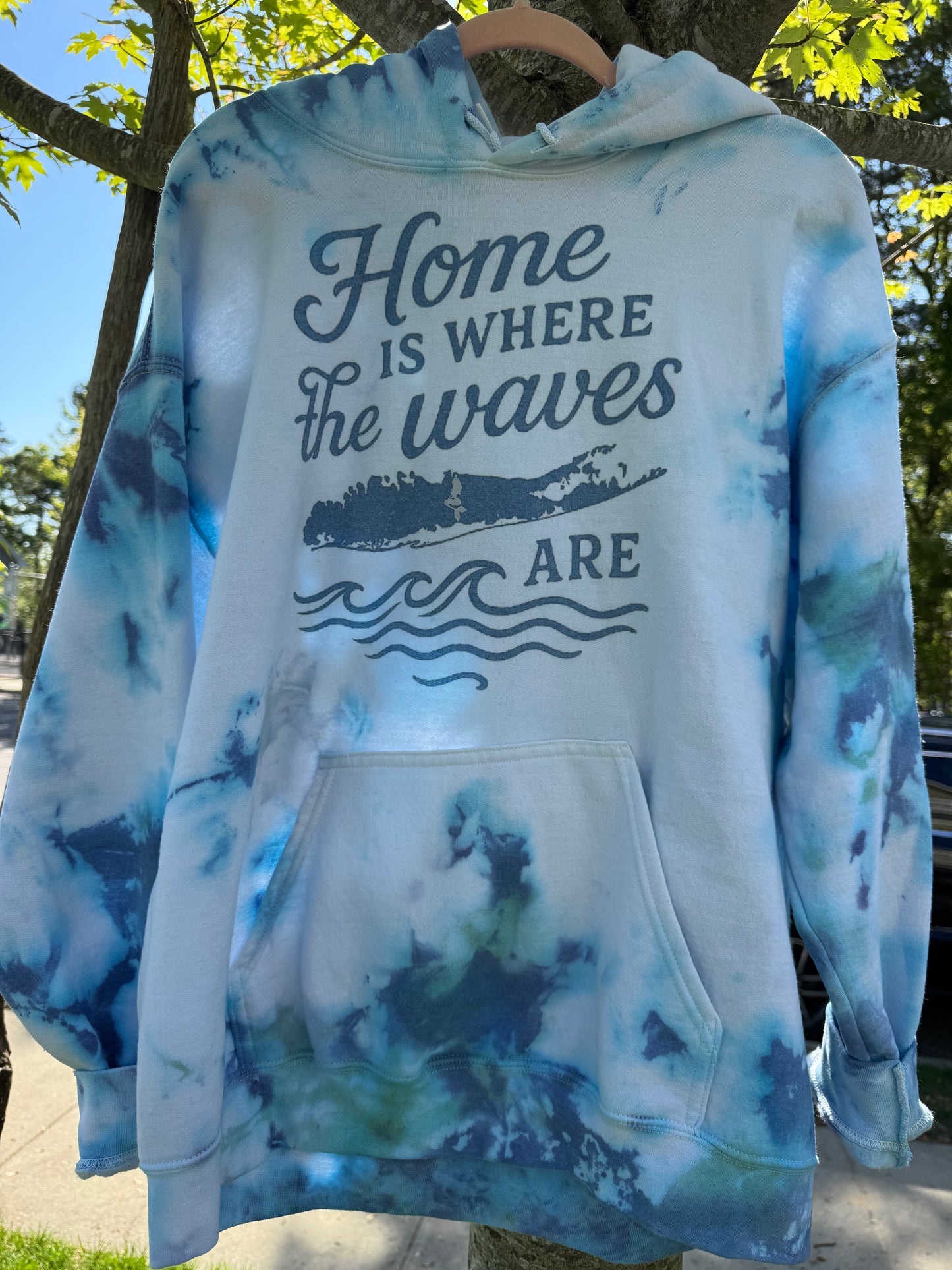 Home is where the waves are hoodie