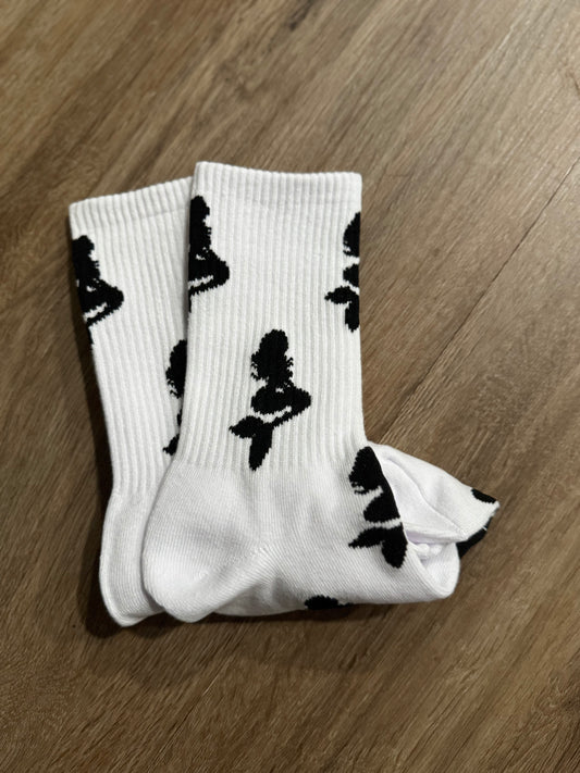 White U.T.B Socks